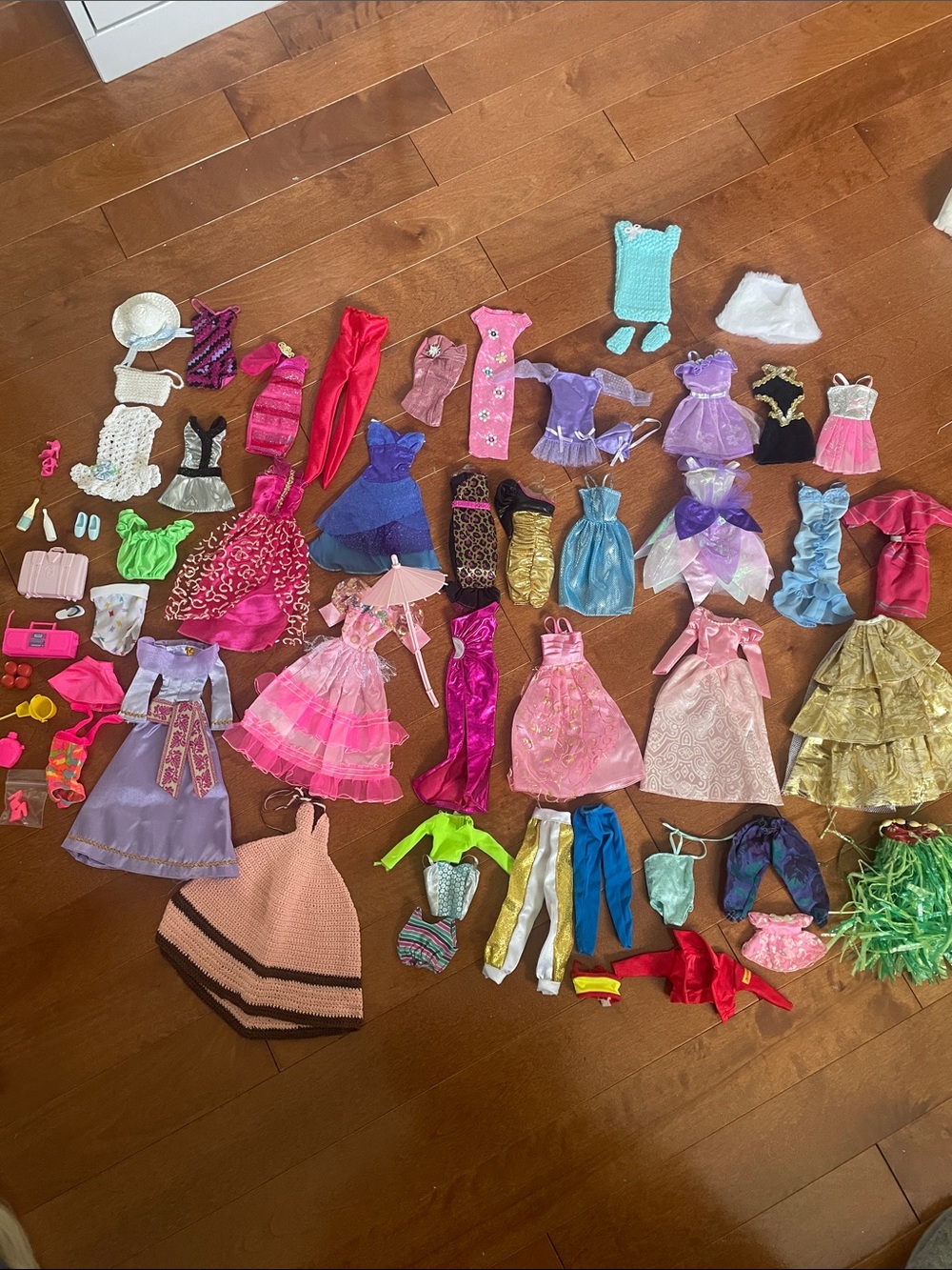 Vintage Barbie Mixed Doll Clothes Accessories large lot